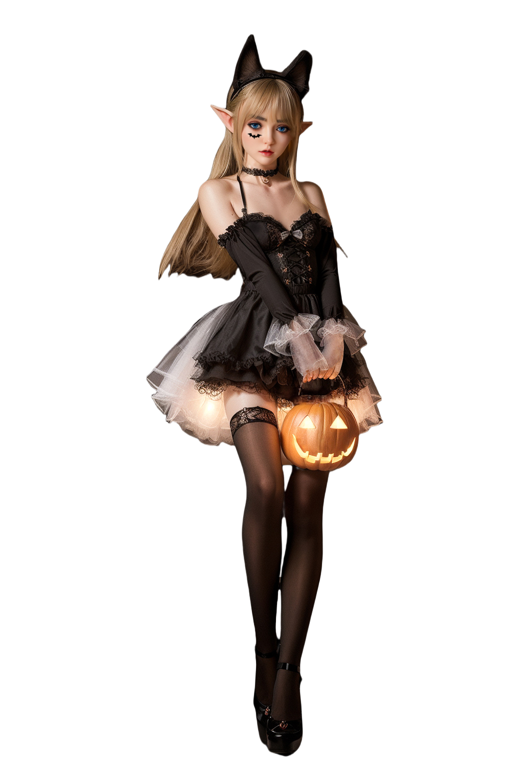 SY Doll - 150cm/4ft11 Full Silicone ROS Head Halloween Sex Doll - Riana