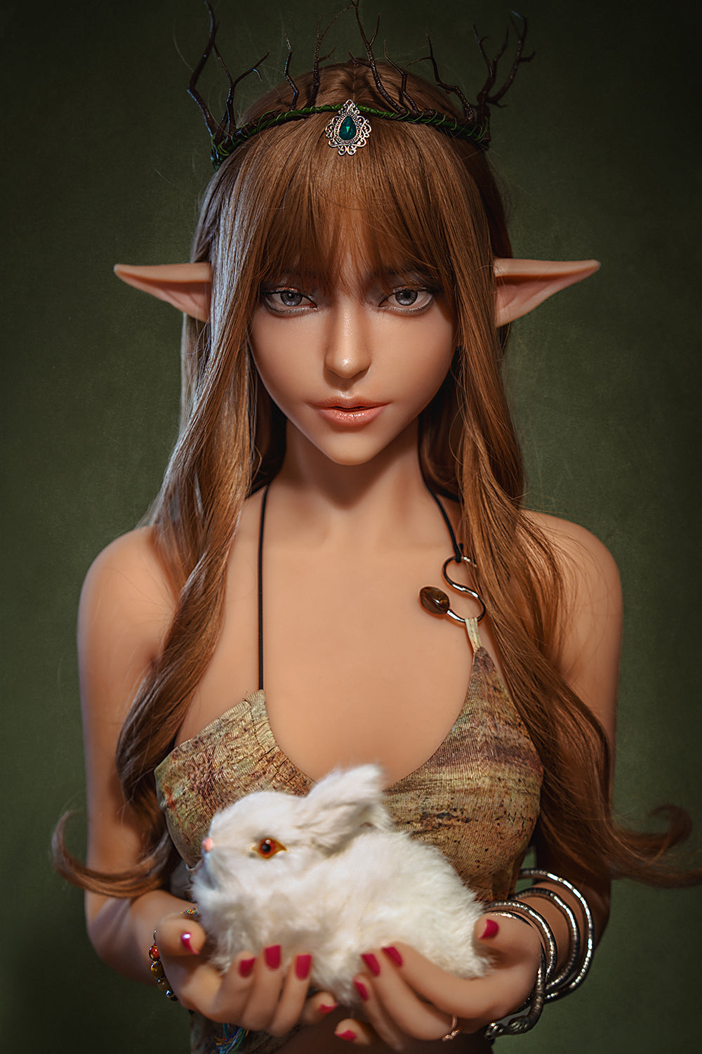 6YE | 158cm/5ft2  A-Cup ROS Head Elf Sex Doll- Tinny