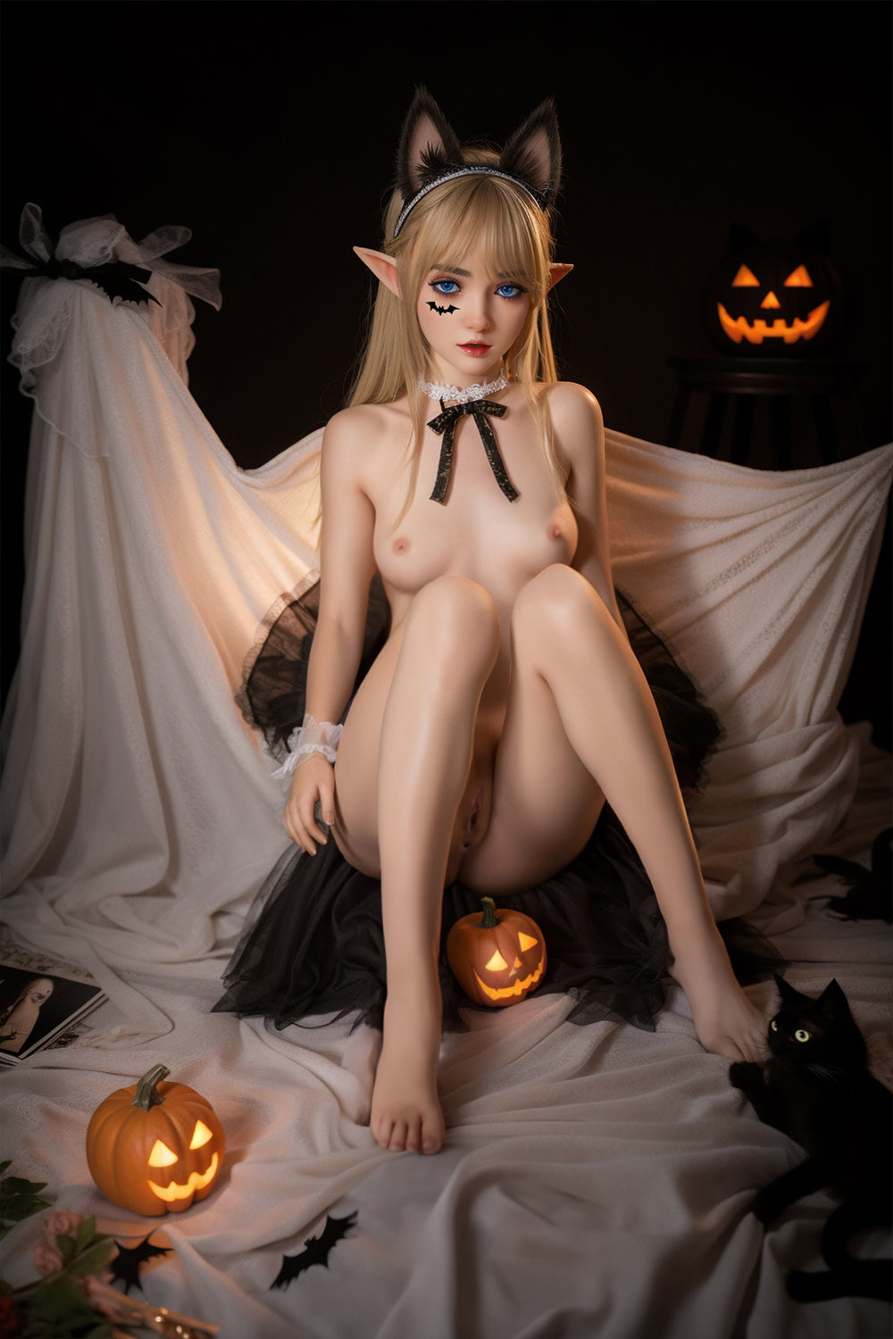 SY Doll - 150cm/4ft11 Full Silicone ROS Head Halloween Sex Doll - Riana