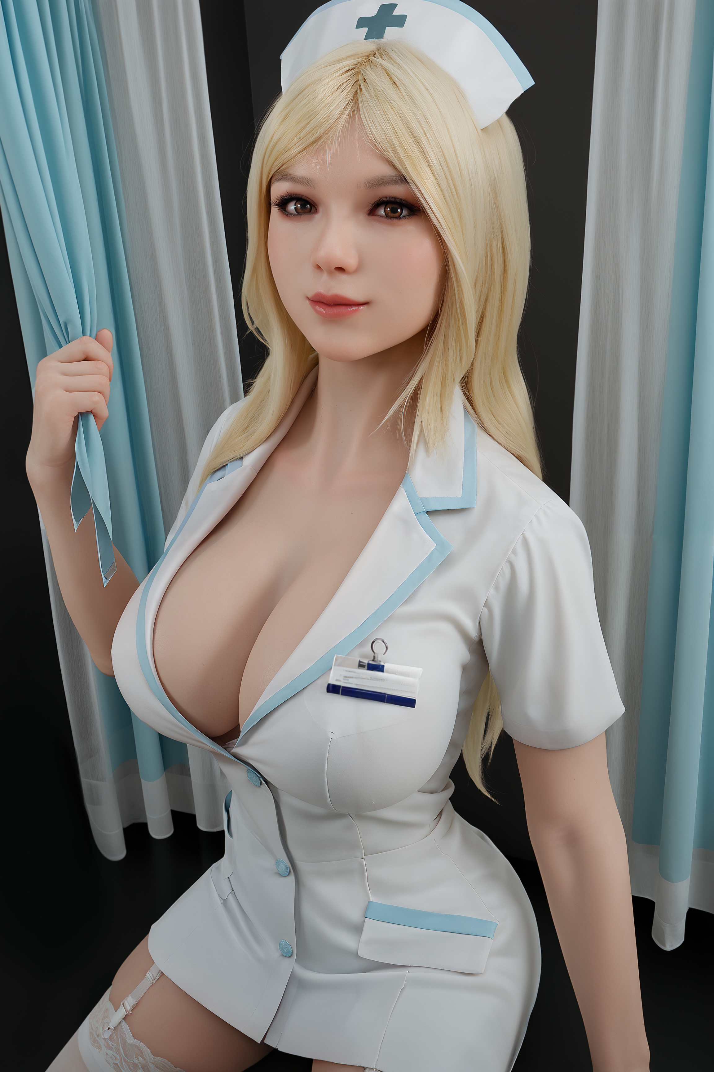 AIBEI Doll- 153cm(5ft0) Big Breast Silicone Head Sex Doll - Bobby