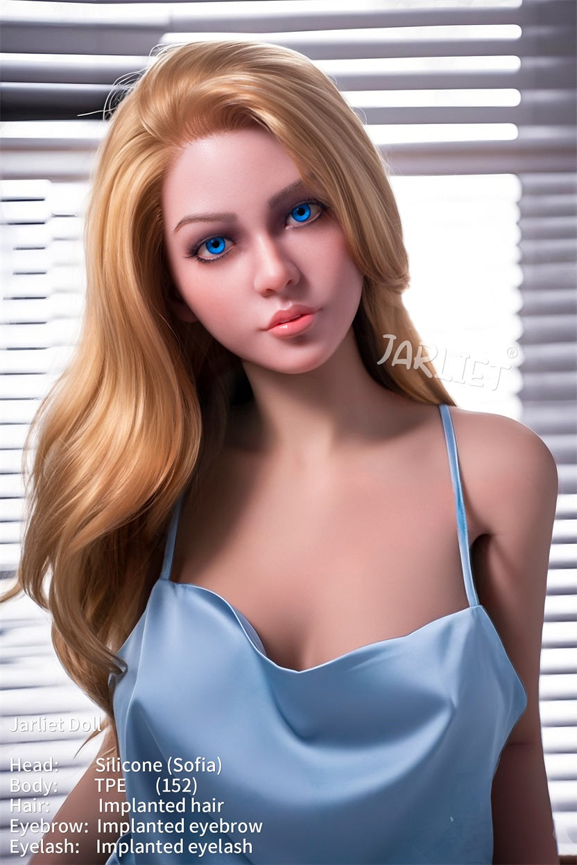 Jarliet | 4ft12 /152cm Big Breast TPE Sex Doll with Silicone Head - Caia