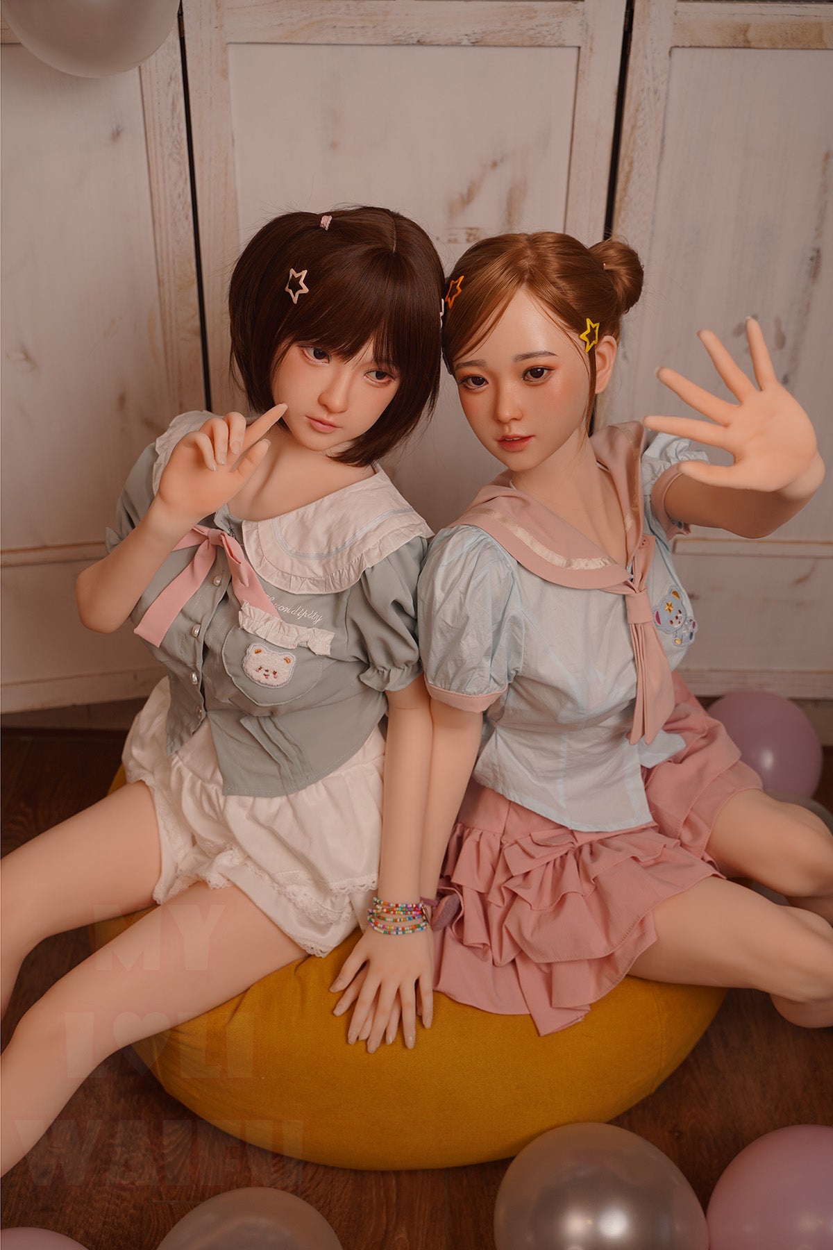 MLW Doll- B Cup Silicone Head Asian Twins Sex Doll- Mia&Haruki