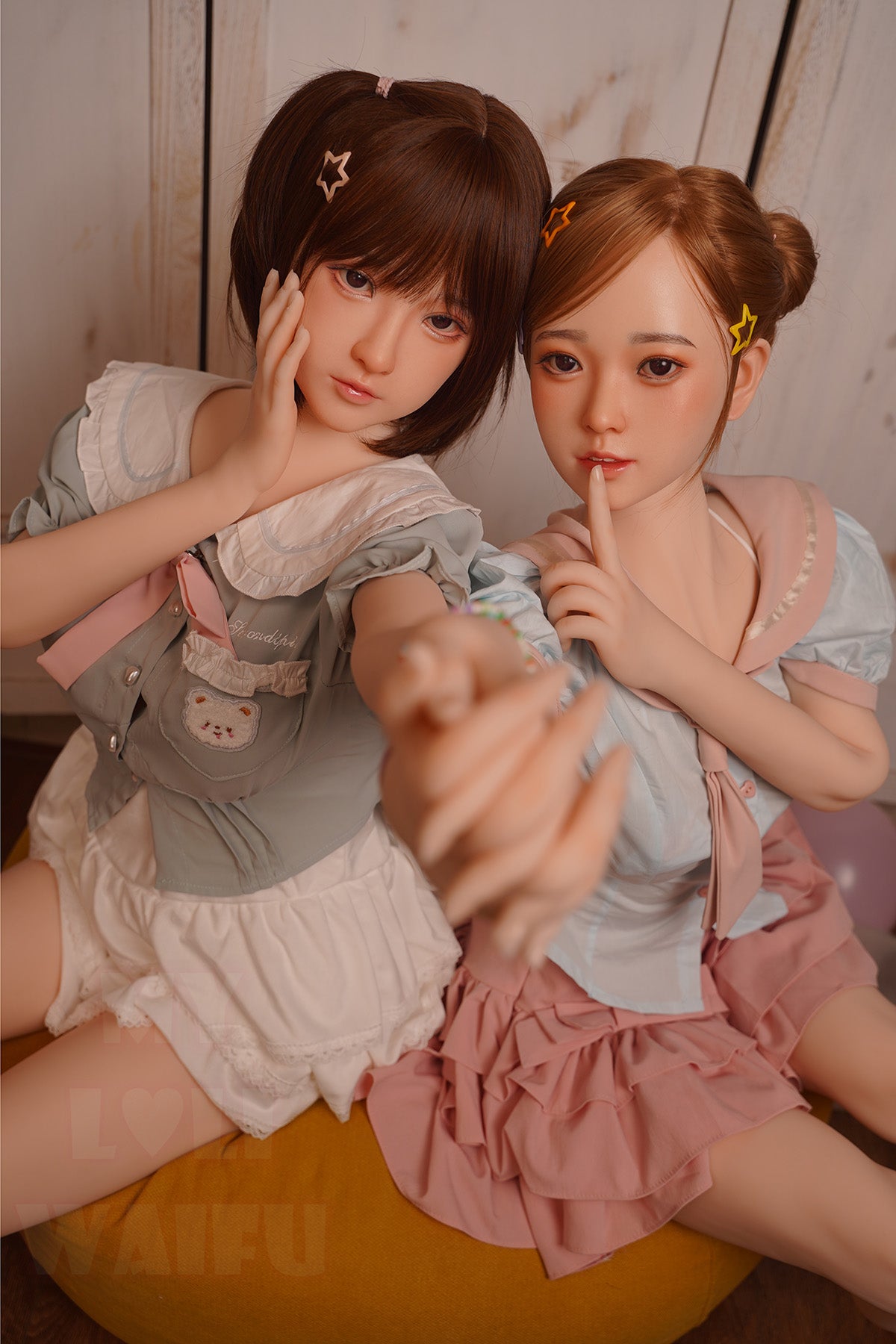 MLW Doll- B Cup Silicone Head Asian Twins Sex Doll- Mia&Haruki