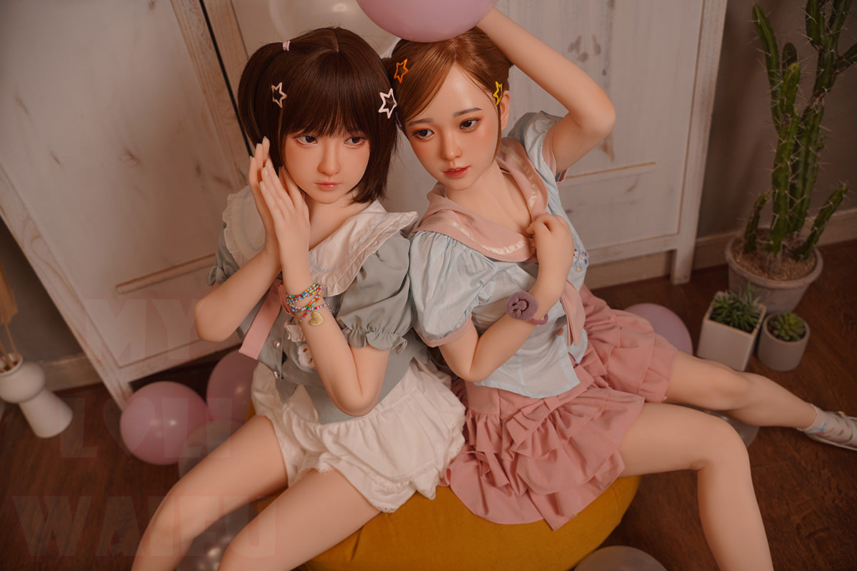 MLW Doll- B Cup Silicone Head Asian Twins Sex Doll- Mia&Haruki