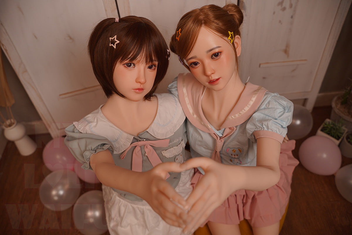 MLW Doll- B Cup Silicone Head Asian Twins Sex Doll- Mia&Haruki