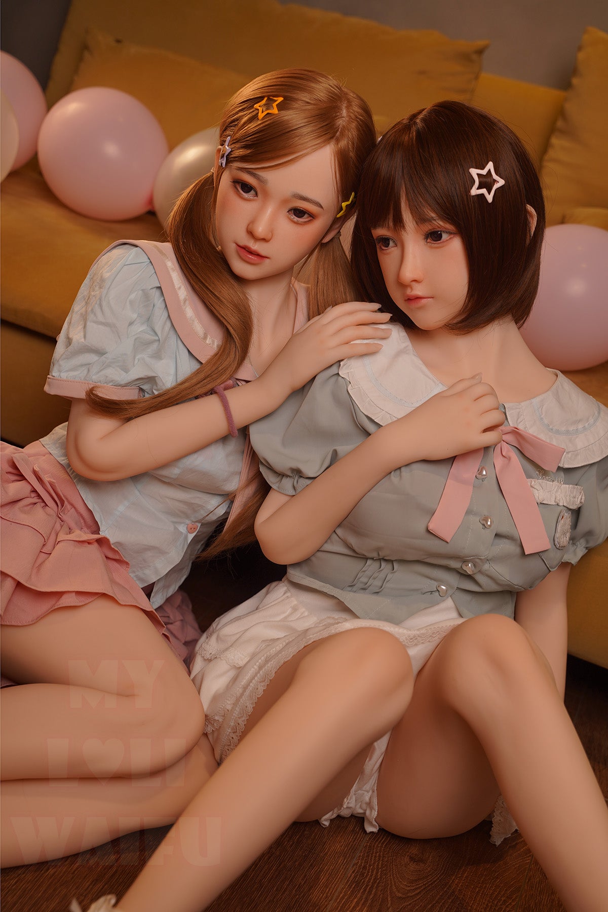 MLW Doll- B Cup Silicone Head Asian Twins Sex Doll- Mia&Haruki