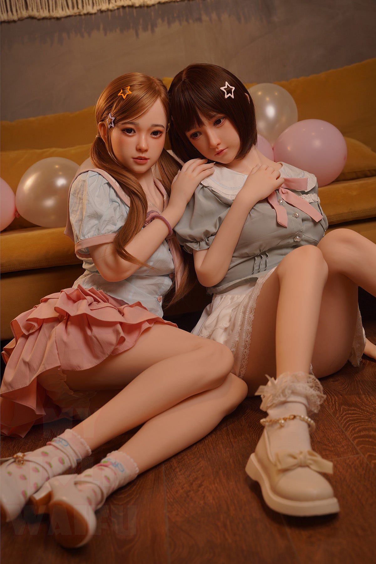 MLW Doll- B Cup Silicone Head Asian Twins Sex Doll- Mia&Haruki