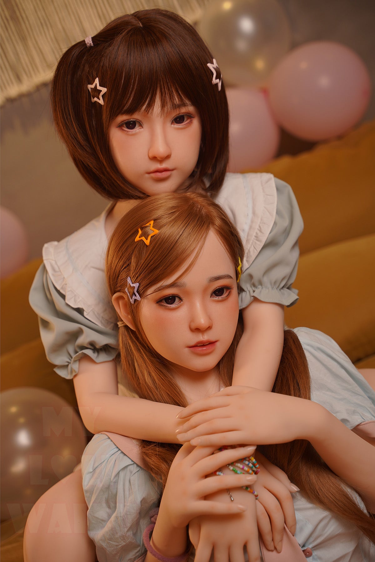 MLW Doll- B Cup Silicone Head Asian Twins Sex Doll- Mia&Haruki