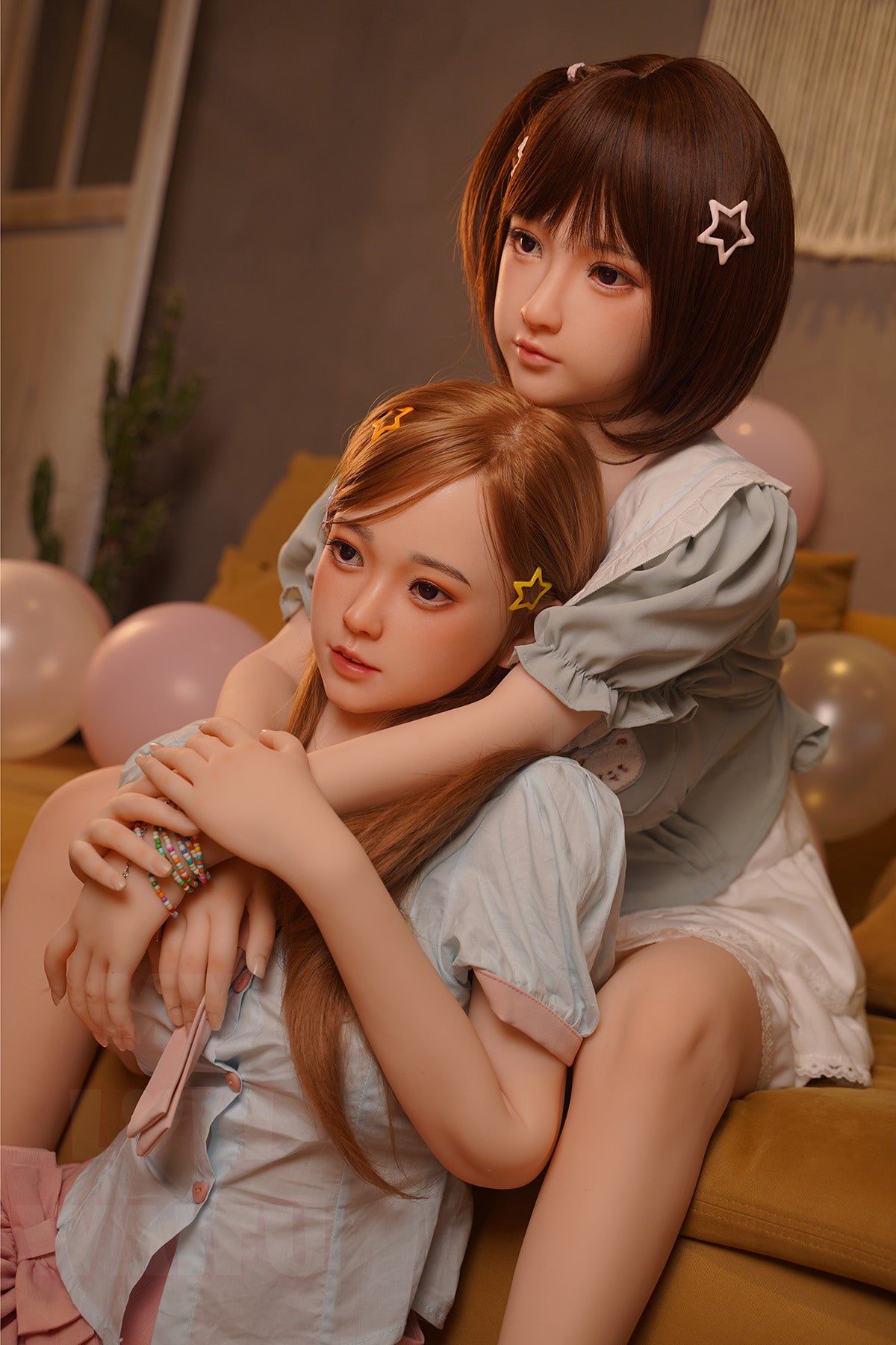 MLW Doll- B Cup Silicone Head Asian Twins Sex Doll- Mia&Haruki