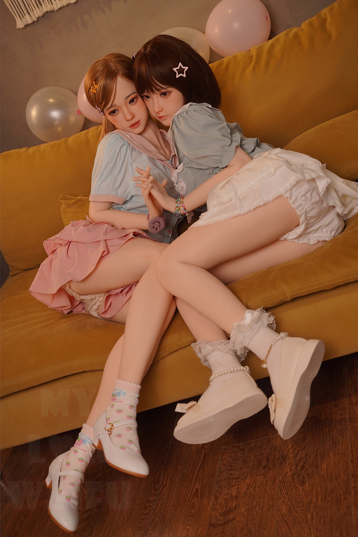 MLW Doll- B Cup Silicone Head Asian Twins Sex Doll- Mia&Haruki