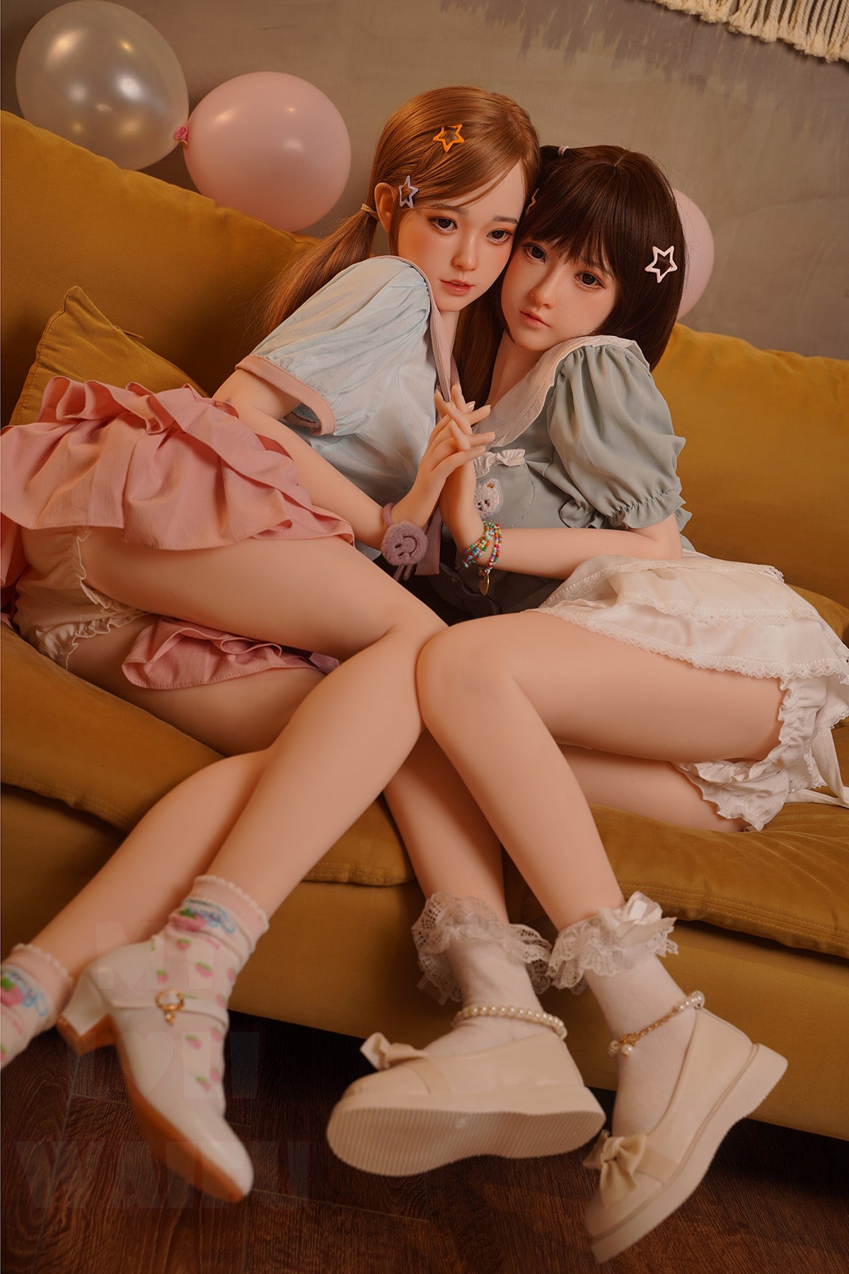 MLW Doll- B Cup Silicone Head Asian Twins Sex Doll- Mia&Haruki