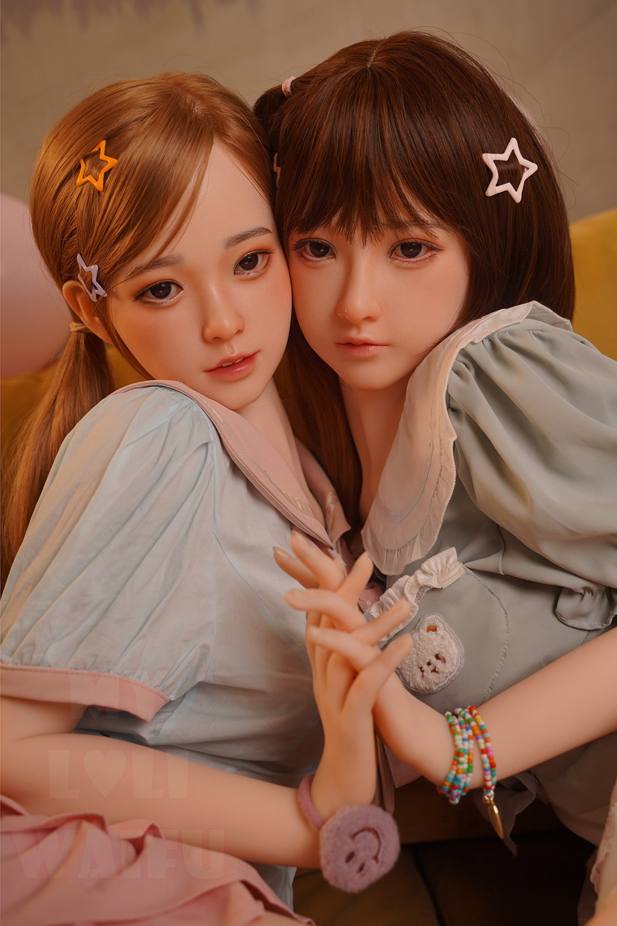 MLW Doll- B Cup Silicone Head Asian Twins Sex Doll- Mia&Haruki