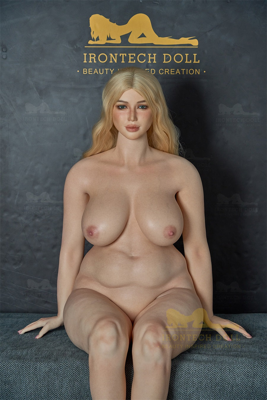 IronTech | 5ft3/162cm Big Breast Blond Girl Full Silicone BBW Sex Doll - S13 Sunset