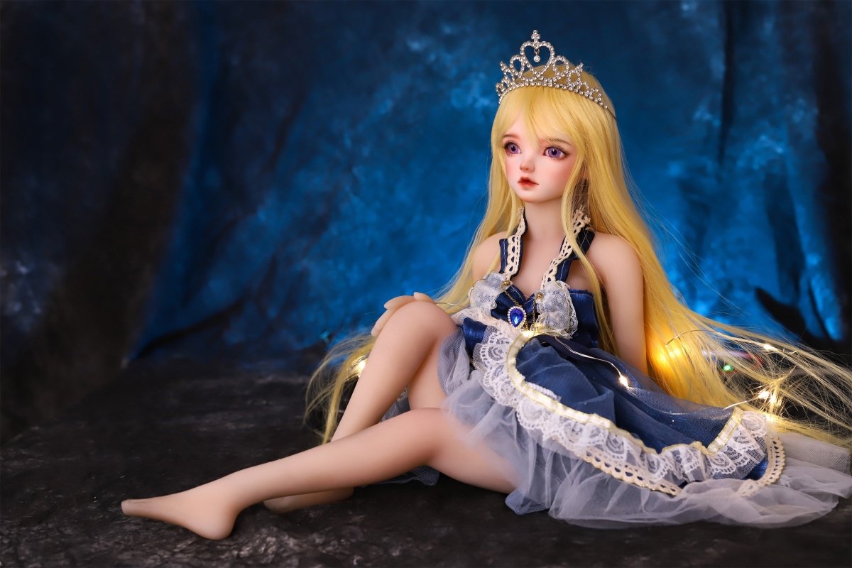 50cm/19.6in Small Breast Anime ACG Sex Doll - Gold Hair - SuperLoveDoll