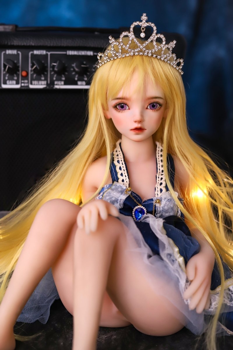 50cm/19.6in Small Breast Anime ACG Sex Doll - Gold Hair - SuperLoveDoll