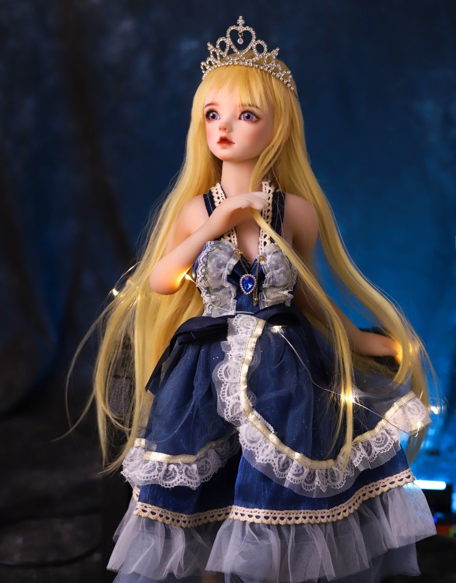 50cm/19.6in Small Breast Anime ACG Sex Doll - Gold Hair - SuperLoveDoll