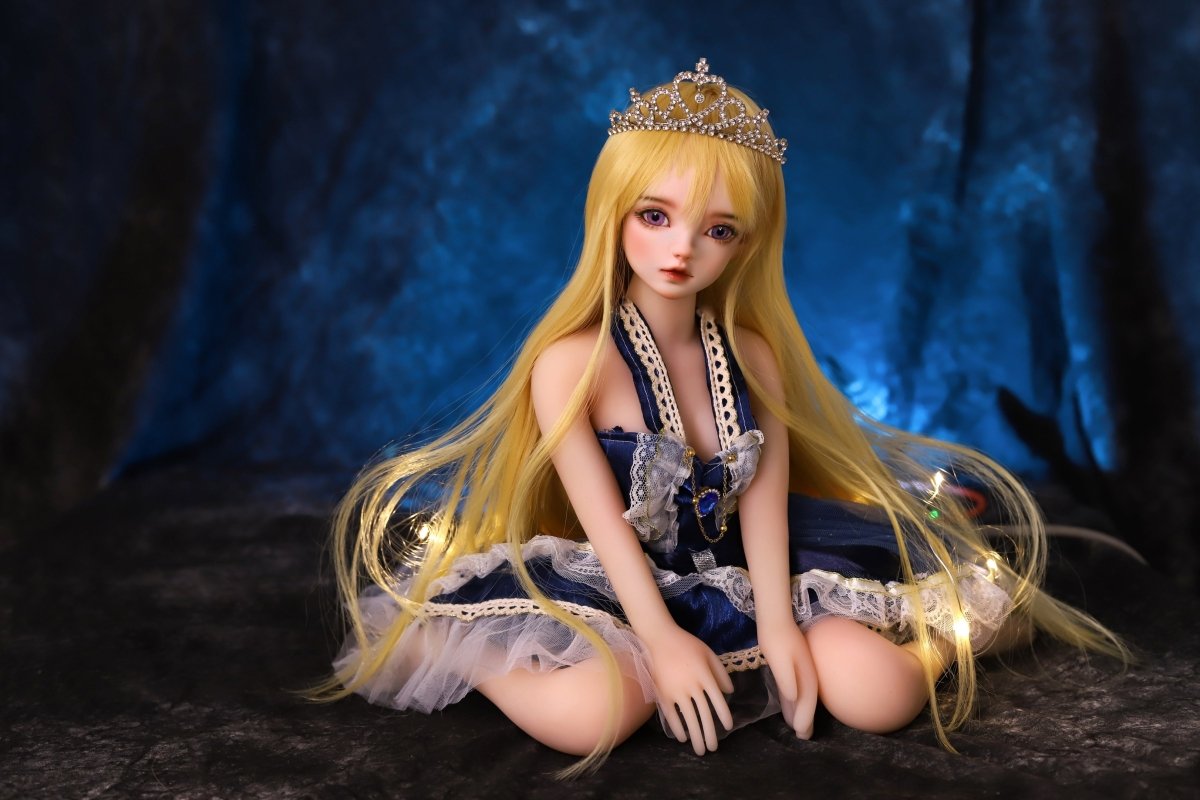 50cm/19.6in Small Breast Anime ACG Sex Doll - Gold Hair - SuperLoveDoll