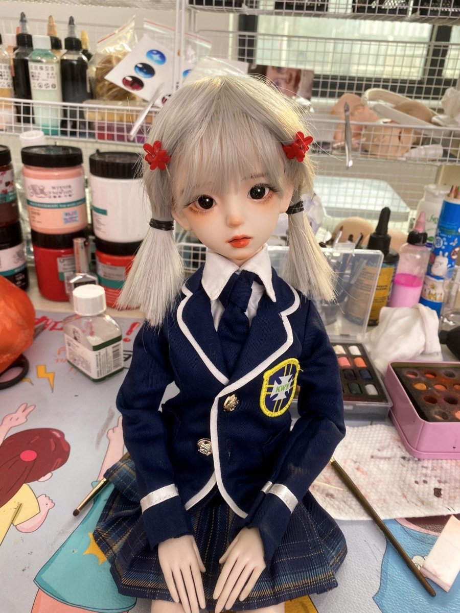 50cm/19.6in Small Breast Anime ACG Sex Doll - Grey Hair - SuperLoveDoll